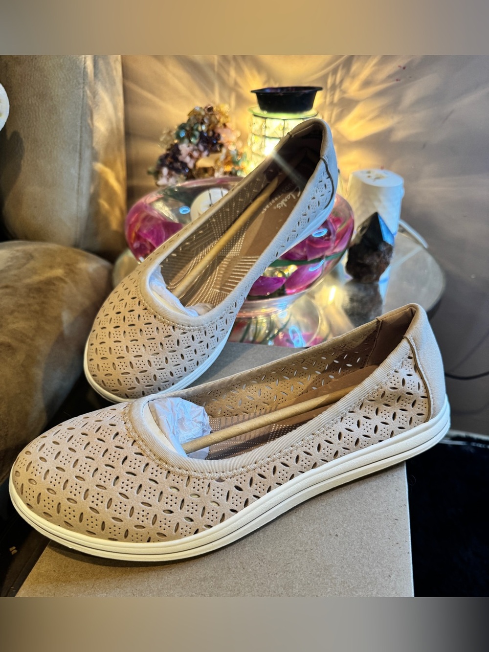 CLARKS CLOUDSTEPPERS BREEZE ROAM PERFED SANDALS BNIB RETAIL $75- SIZE 11W US